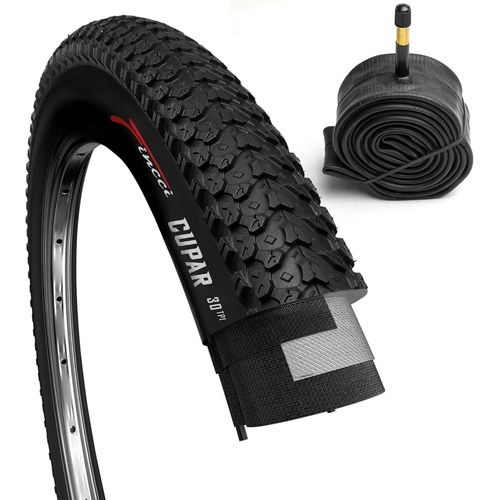 Subzonal-Set Pneu 26 X 2.125 Pouces 57-559 Pliable Cupar Pneu Vtt 26 Avec Chambre À Air De Valve Schrader Pour Montagne Hybrid Velo Bicyclette