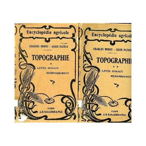 Topographie Tomes 1 Et 2 Levés Ruraux Remembrement
