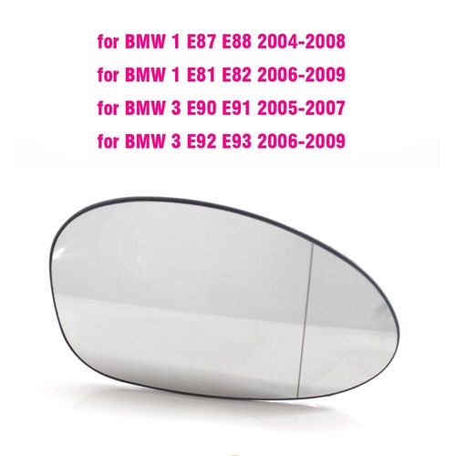 Rétroviseur Latéral En Verre Pour Bmw E90,E91,E92,E93,M3,Style E80,E81,E87 - Type Right-White