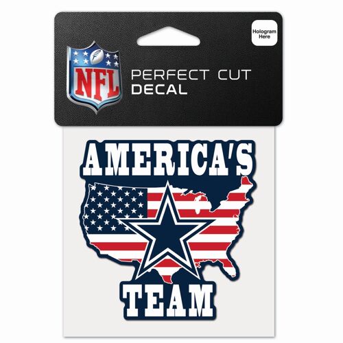 Nfl Perfect Cut 10x10cm Autocollant Dallas Cowboys Slogan