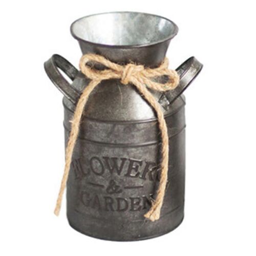 Tin Flower Pot Vase en fer Flower Bucket Kettle Flower Retro Décoratif Arrangement Floral Ornements