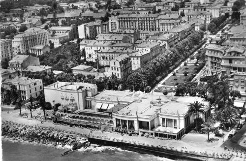 Carte Postale Xx Eme Siecle - Annees 1960 -Menton N°53.202.188.C Vue Aerienne Du Casino Et De La Ville - Photo Veritable
