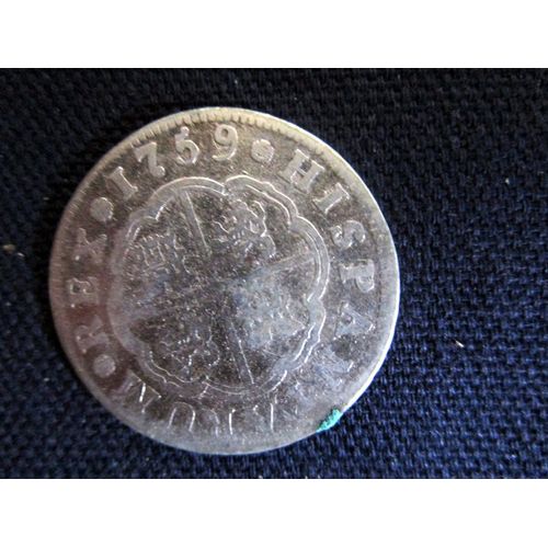 Pièce En Argent De 2 Reales Du Roi Charles Iii D'espagne - 1759 - Em