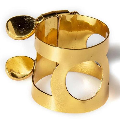 Alto Sax Ligature Attache Double Vis Ligature En Laiton Pour Saxophone Bec, Or