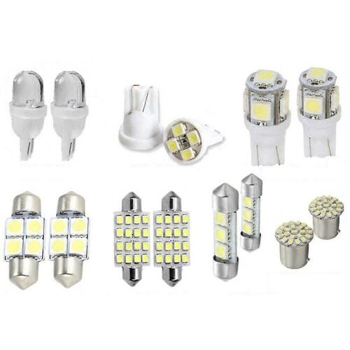 Kit D'emballage Intérieur Led 14pcs Pour T10 36mm Map Dome Plaque D'immatriculation Lumières Blanc