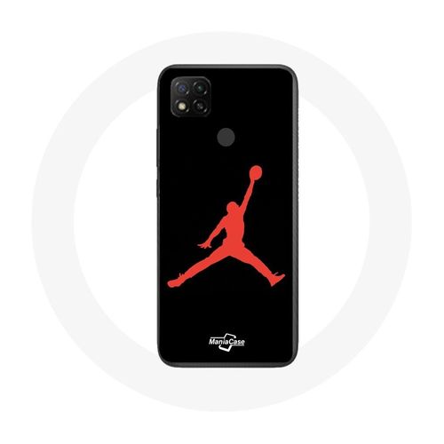 Coque Xiaomi Redmi 9c Michael Jordan Logo Rouge