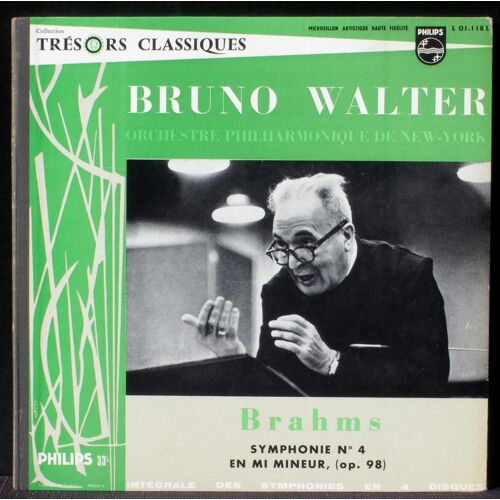 Brahms Symphonie 4 Bruno Walter New York L 01.118 L Lp Nm, Cv Nm -