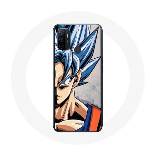 Coque Oppo A53 Anime Dragon Ball Goku Cheveux Bleu