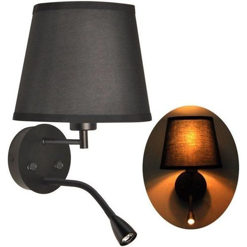 Applique Murale Avec Liseuse Led Flexible ""Pair"" : Couleur  - Crème