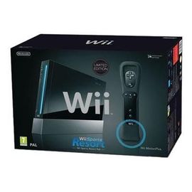 Nintendo Wii - Limited Edition Sports Resort Pak - Console De Jeux - Noir - Wii Sports, Wii Sports Resort - Avec Wii Motionplus