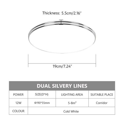 Plafonnier Led Ultramince Au Design Moderne, Montage En Surface, Luminaire De Plafond, Idéal Pour Un Salon, 220v, 72/36/24/18w