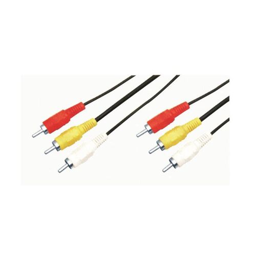 Cordon audio vidéo 3 x RCA M/M 3.00m