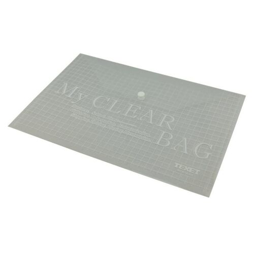 Pochettes Rabat Plastique Transparent, Sachet 12
