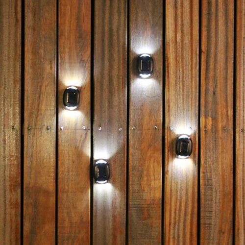 Applique Murale Solaire À Led, Imperméable, Éclairage D'extérieur, Haut Et Bas, Luminaire Décoratif, Idéal Pour Un Jardin, Des Escaliers Ou Une Clôture