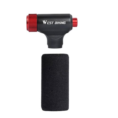 Tête De Pompe De Gonflage De Pneus De Vélo Noir, Co2, Portable, Pour Vtt, Route, Éléments De Cyclisme Étanches Pour West Biking, Valve Presta Schrader