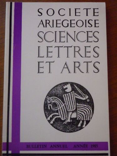 Sociéré Ariégeoise Sciences Lettres Et Arts 40 