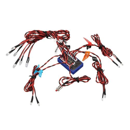 Kit De 12 Lampes Stroboscopiques À Lumière Clignotante Ultra Led Pour Voiture 1/10 1/8 Rc, Pour Drift Hsp Tamiya Cc01 4wd Axial Scx10 Rc