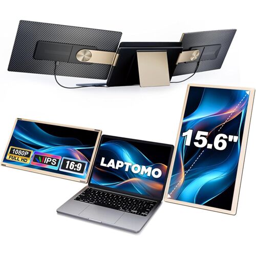 LAPTOMO - DOUBLE EXTENSION D'ECRAN POUR ORDINATEUR PORTABLE - 15.6" - 1080P FHD