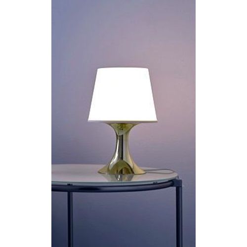 Lampe De Table Lumière Douce Chevet Luminair Chambre Salon Decoration Dore Pied Or Abat Jour Blanc Atmosphère Délicate Confortable Pièce Diffusion Uniforme Éclairage Ambiance Reposant A Interrupteur
