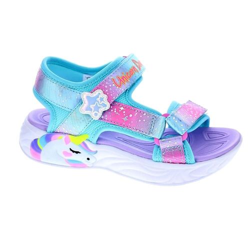 Skechers Unicorn Sandales Fille Bleu