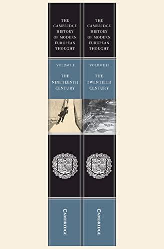 The Cambridge History Of Modern European Thought 2 Volume Paperback Set