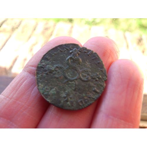 Louis Xiv Le Grand Ou Le Roi Soleil Six Deniers Dits "Dardenne" 1711 Aix En Provence Rare En L Etat 