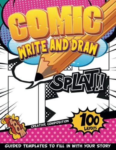 Anime Sketch Pad To Make Your Own Comic Book: Cool Comic Activities For Car Trips For Kids To Get Busy Journaling Good Moments And Nice Trips In The Comics Style