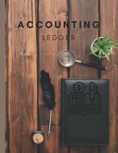 Accounting Ledger: Size 8.5 X 11 Inches With 120 Black Pages