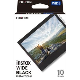 Film papier photo instantané Fujifilm Instax Wide Black Frame Bordure noire - Pack de 10