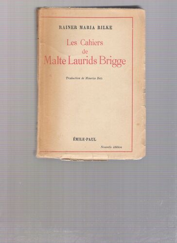 Les Cahiers De Malte Laurids Brigge;