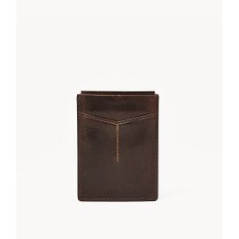 Portefeuille Ace à deux volets avec poche porte-monnaie RFID - Fossil ML3812201 - Homme - Marron
