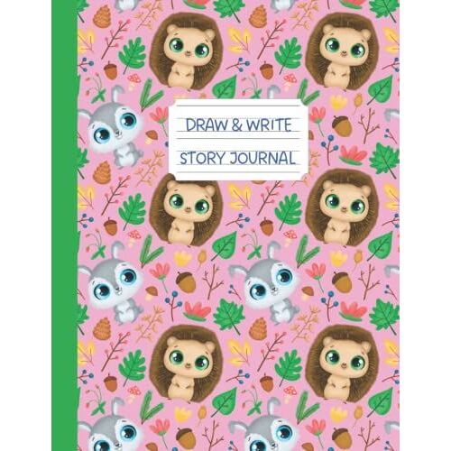 Draw And Write Story Journal: Primary Diary Notebook , Lined Writing Paper For Kids Kindergarten , Writing Plus Draw & Doodle Space , Handwriting ... , Great Creative Gift For Boys & Girls