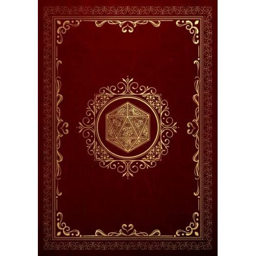 Rpg Character Journal: Create And Track Your Role Playing Game Character - Dark Red & Gold Cover Design