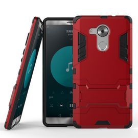 Huawei Mate 8 Coque, Saturcase Hybride 2 En 1 [Pc & Silicone] Double Couche Pare-Chocs Coque Housse Étui Avec Béquille Pour Huawei Mate 8 Red