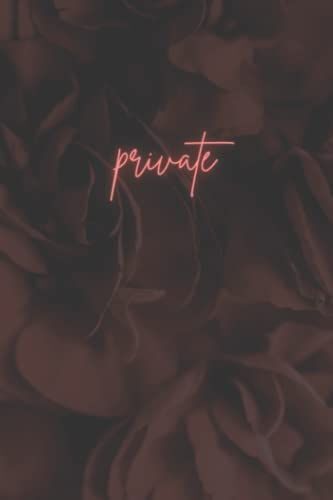 Red Flower Rose Privacy Journal: Red Notebook