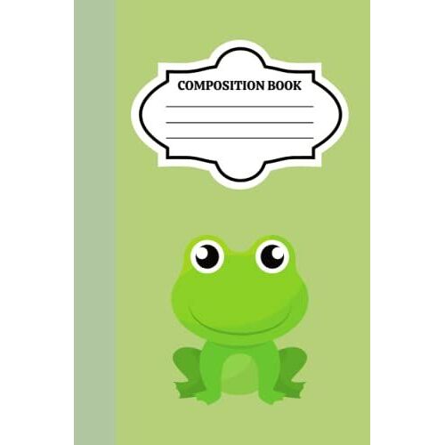 Frog Notebook | 6 X 9" | 120 Pages Lined With Margin: Frog Themed Notebook