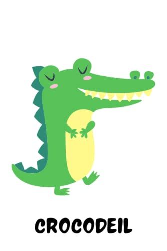 Crocodeil: Llyfr Nodiadau Hwyl. Welsh Language Crocodile Design Notebook.