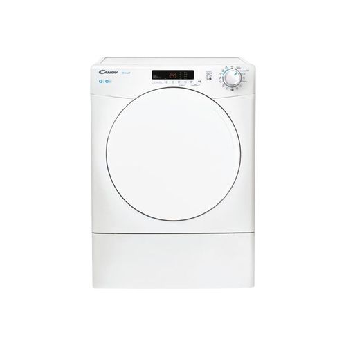 Sèche-linge Candy SMART CSE V9DF-S - 59.6x58.5x85 cm (lxpxh) - chargement frontal - blanc