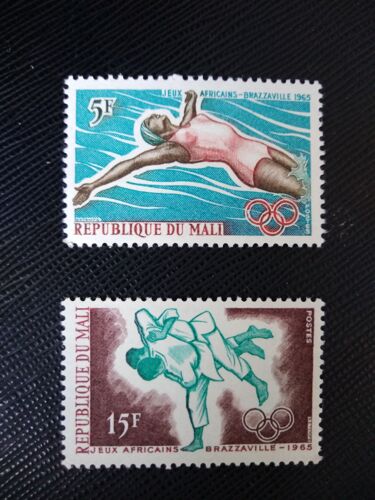 Timbre Mali Yt 83 - 84 Séries: Premiers Jeux Africains, Brazzaville 1965 ( 120306 )