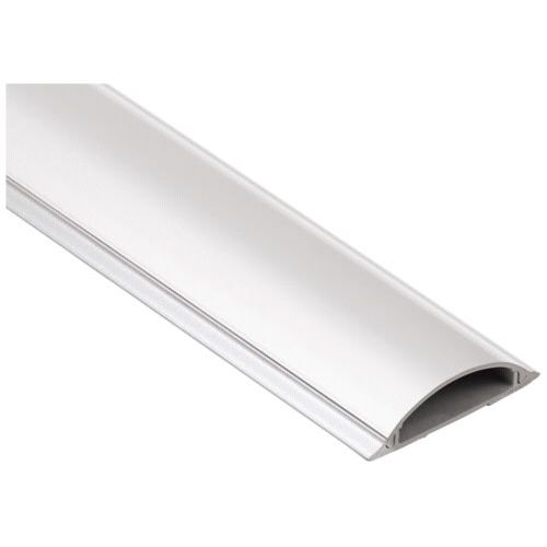 HAMA-Chemin de câble en PVC, semi-circulaire, 100/7/2,1 cm, blanc