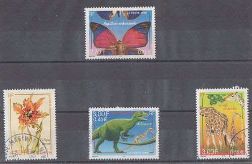 Série Complete Faune Flore 2000 Timbres France Obliteres