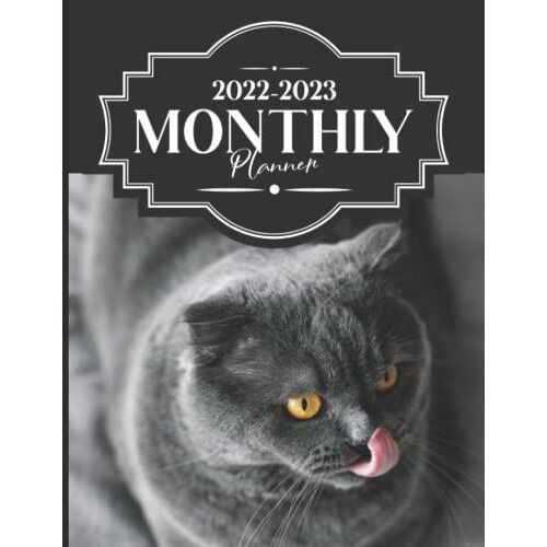 2022-2023 Monthly Planner: 2 Year Monthly Planner / Calendar / Schedule - 2 Years Of Planning With Federal Holidays - A4 - Pretty Cover Design For Cat ... 2023 ( 24 Months Organizer 2022-2023 )
