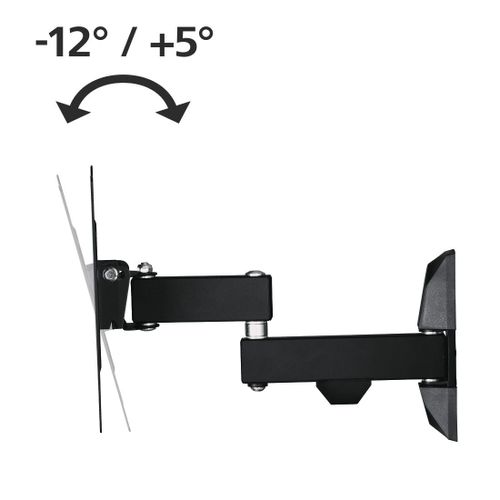 HAMA-Support mural TV FULLMOTION, 1 étoile, 200x200, 122cm (48), 2bras, noir