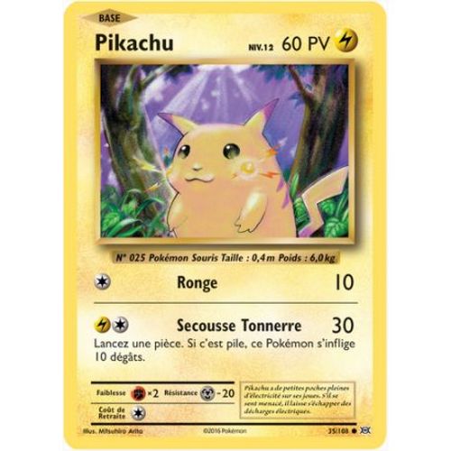 Carte Pokemon - Xy12 - Evolutions - Pikachu - Pv 60 - 35/108 - Commune - Vf