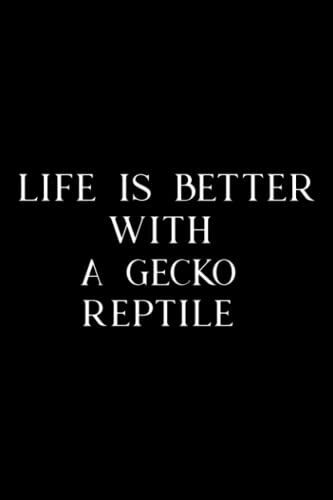 Pottery Project Book - Life Is Better With A Gecko Reptile Gifts Quote: A Gecko Reptile, Pottery Project Journal Containing 100 Project Pages To ... Pottery Log Book, Pottery Notebook ,Diary