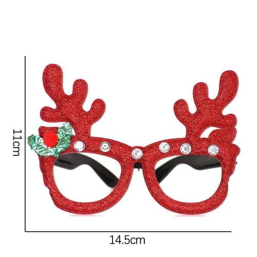 Lunettes De Noël Décoratives En Plastique Pour Enfants,Accessoires Photo,Accessoires De Costume De Fête,Cadeau De Noël,2024
