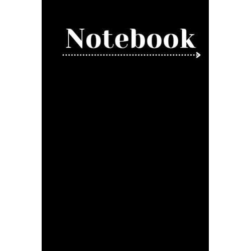 Black Notebook, Journal Lined Pages: Black Glossy Finish Journal Notebook 120 Lined Pages