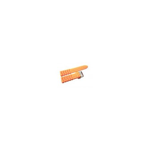 Bracelet De Montre Silicone Orange Clair 22 Mm -C-7