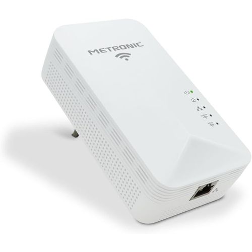 SUBZONAL-METRONIC 495488 CPL WiFi 1200 Mbps avec Prise - Compatible Toutes Box Internet (Fibre, ADSL) - Port Ethernet - Idéal TV, Streaming, Jeux, Télétravail - Blanc