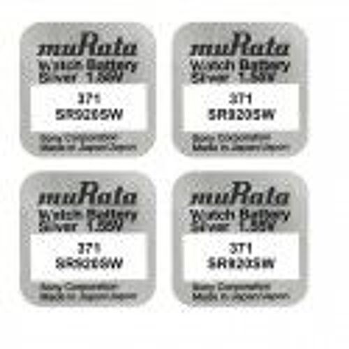 4 Murata-Sony 371 SR920SW Watch 1,55V